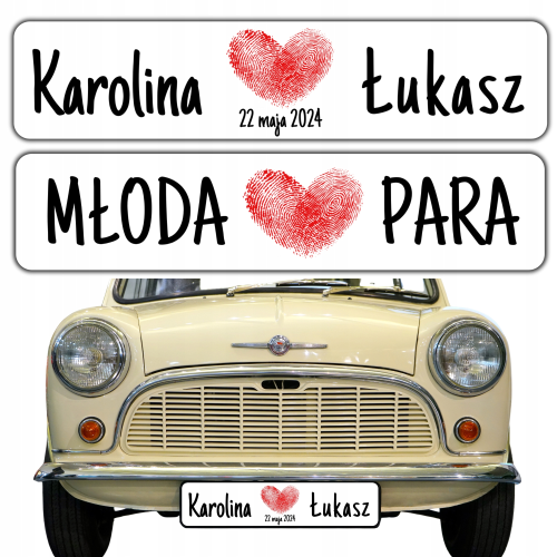 Tablice Ślubne Do Samochodu