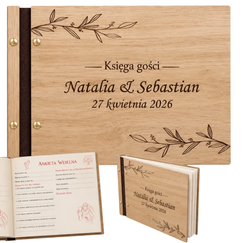 KSIĘGA GOŚCI WESELNYCH z ANKIETAMI